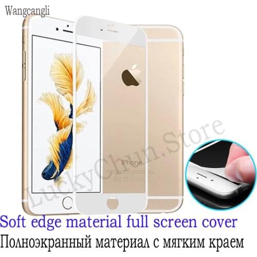 Wangcangli 3d protective glass for iPhone 6 6s 7 8 plus tempered glass for iphone 6 s 7 plus protection for iPhone 6 7 8 6s plus