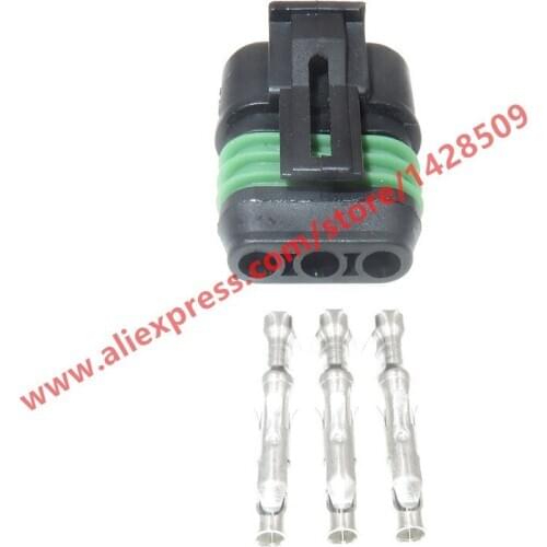 5 Sets 3 Pin Waterproof Electrical Sealed Wire Connectors Plug For Car Auto
