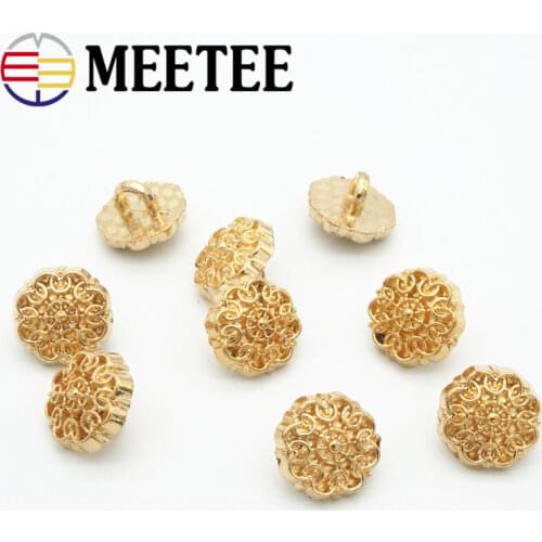 30pcs 10mm High-grade Gold Shirt Metal Buttons for Shirts Clothing Decoration DIY Sewing Accessories Scrapbooking Craft C2-52