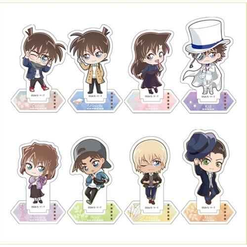 Anime Detective Conan Mouri Ran Furuya Rei Haibara Ai Acrylic Figure Stand Display Model Plate Desk Decor Cosplay Q Version Cute