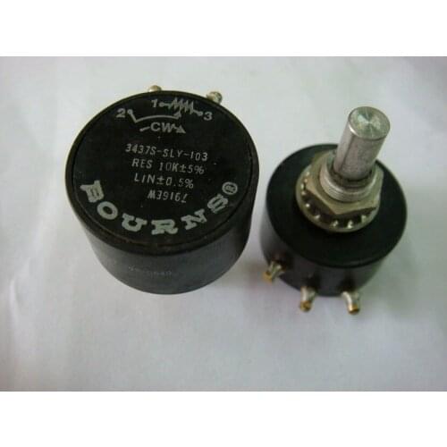 Used BOURNS Wire wound Potentiometer 3437S-SLY 10K 500R 1K switch