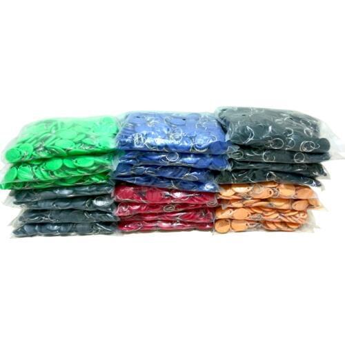 100pcs 125KHz TK4100 keyfobs RFID Tag Key Ring Proximity Token Access 8 Colors for RFID Tags Access control