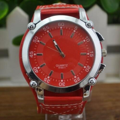 Quartz belt watch large dial routing mens and womens watch sports watch couples Watch women watches watches for women