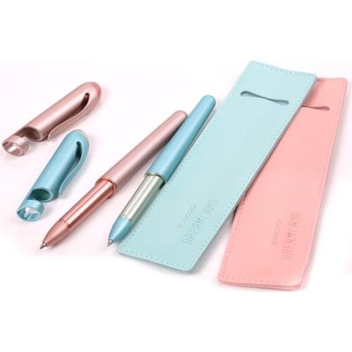 Turecolor gel carbon pen black 0.5mm signature pen with creative mobile phone holder D602