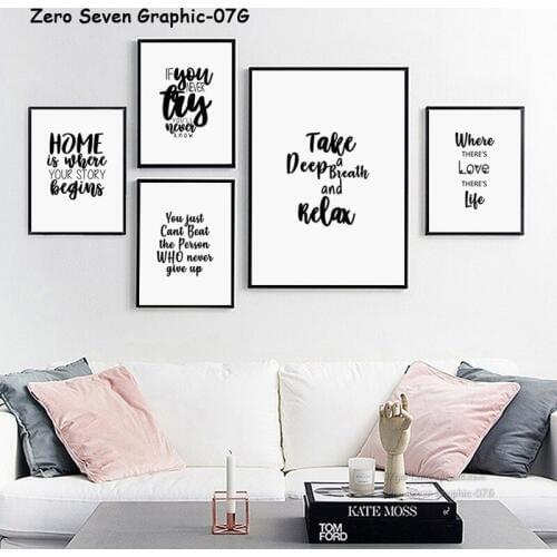 Personality Black And White Phrase A1 Canvas Painting Posters And Prints Living Room Wall Art Pictures Home Decoration Posters