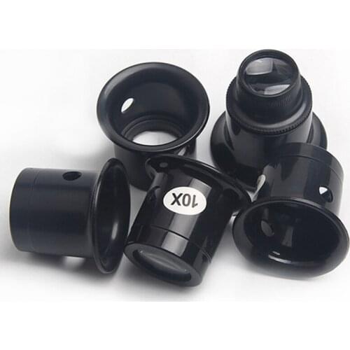 D55F Jeweler Watch Magnifier Tool 3X 5X 10X 15X 20X Portable Monocular Magnifying Glass Loupe Lens for Eye Magnifier Len