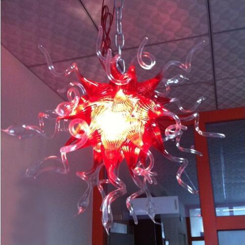 European Style Handmade Blown Glass Pendant Lights Customized Colored for Bedroom Decor