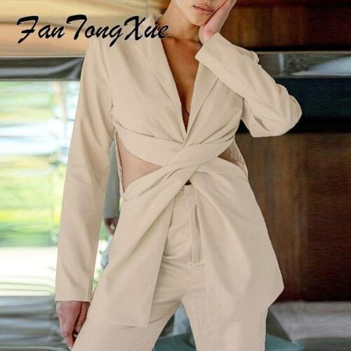 Fantongxue Women's Office Blazers