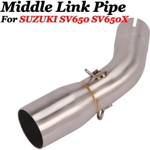 Motorcycle Exhaust Escape Moto Muffler DB Killer 51mm Mid Connect Link Pipe For SUZUKI SV 650 SV650 2016 2017 SV650X 2018 2019