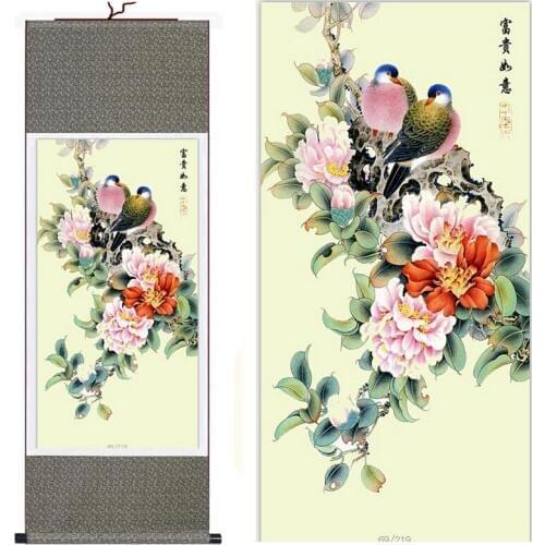 Art painting birds and flowers Super quality traditional Chinese Art Painting Home Office Decoration Chinese painting