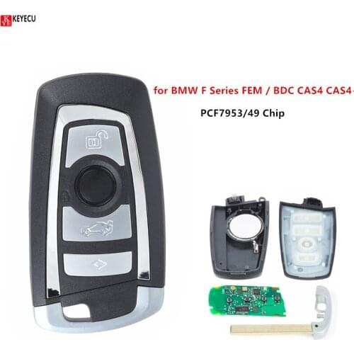 KEYECU Replacement 315/433/868Mhz Smart Remote Key For BMW 3 5 7 Series 2009-2016 CAS4 F System Fob KR55WK49863 pcf7945