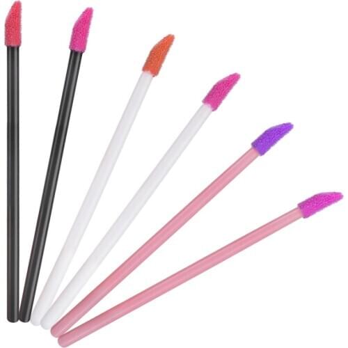 1000Pc Disposable Lip Brushes Make Up Brush Lipstick Lip Gloss Wands Applicator Tool Makeup Beauty Tool Kits White Pink