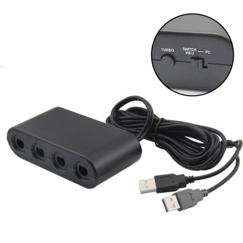 Gamecube Controllers Adapter converter 4 Ports USB For W iiU Nintendo Switch and PC USB for Multi-Player Games