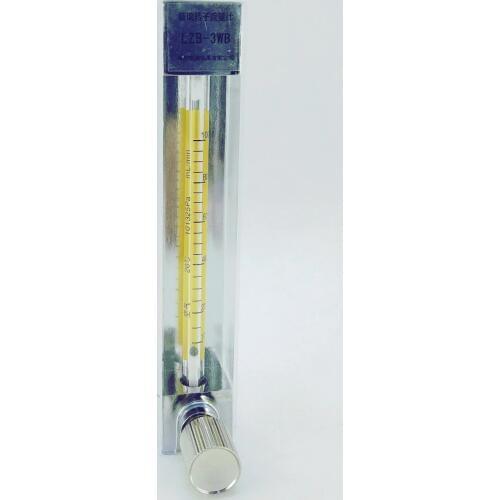 LZB -3WB , glass rotameter for liquid/water/H2O, flow meter with control valve . conectrator ,it can adjust flow