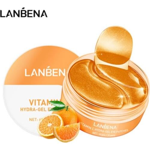 LANBENA VC Eye Mask Eye Patches Collagen Gel Moisturizing Reduce Wrinkles Tighten Skin Remove Dark Circles Full Upgrade Eye Mask