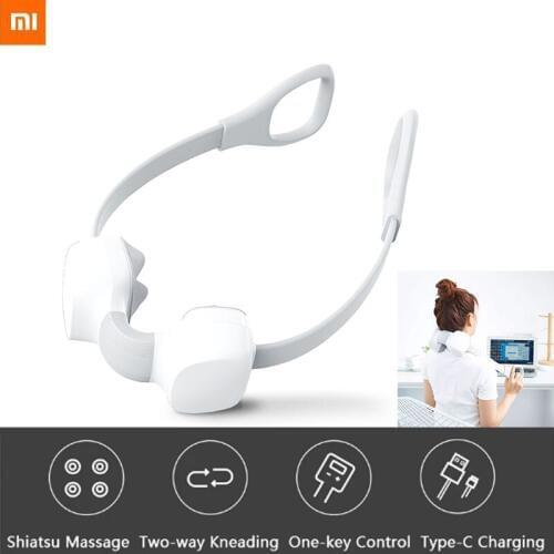 2020 new Xiaomi Mini neck massager enjoy one touch massage switch adjustable two-way kneading for body relaxation