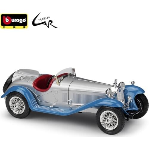 Bburago 1:18 Model Car Simulation Alloy Racing Metal Toy Car Children Toy Gift Collection 1932 Alfa Romeo 8C 2300 SPIDER TOURING