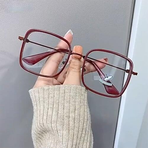 Anti Blue Light Glasses Womens Men Square Fashion Gaming Glasses Computer Radiation Protection Optical Eyeglasses Eyewear Frame