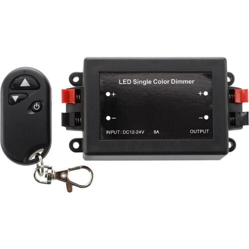 DC 12V Single Color LED Dimmer Controller + RF remote control