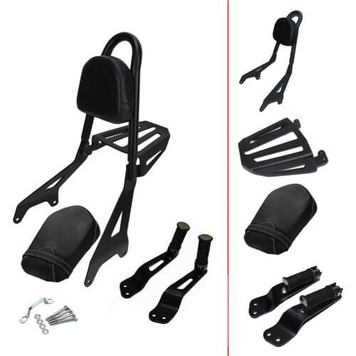 Backrest Passenger Sissy Bar Rear Drivers Seat Footreat Foot Peg Rear Luggage for Yamaha Bolt XVS950 R XVS 950R2014-2016 2015