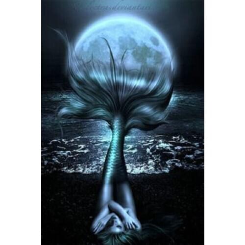 Full square Diamond Embroidery Mermaid DIY 5D Diamond Painting Cross Stitch Rhinestone puzzle mosaic home Decoration gift