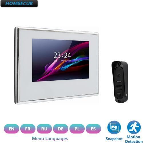 HOMSECUR 7" Wired Hands-free Video Door Entry Security Intercom BC041-B+BM718-W