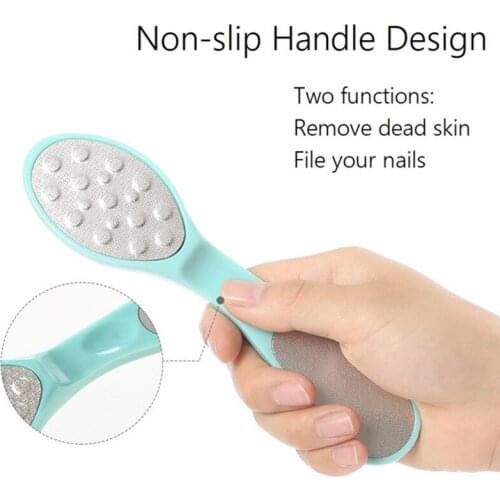 Hand Foot File Exfoliating Scrub Rub Board Dead Skin Calluses Remover Feet Files Pedicure Random Color Foot Care Tools Portable