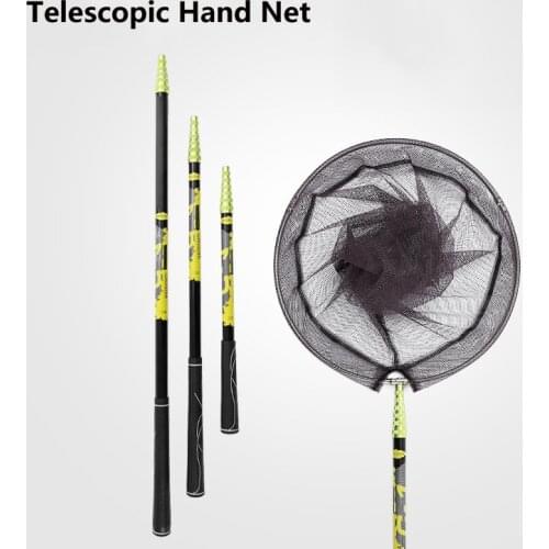 Fishing Landing Net with Telescoping Pole Handle, Fishing net Freshwater for Kids Men Women, Extend to 2.1M