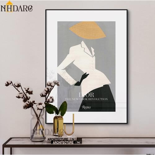 Modern Fashion Girl Canvas Painting Figure Poster Pop Art Print Decoration Wall Picture for Living Room Hallway Home Decor