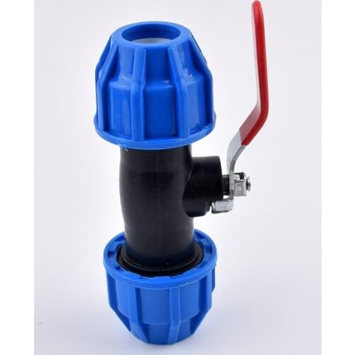 1Pc Hi-quality PVC PE Pipe Union Valve Quick Connector Stainless valve core Water Pipe Fittings Ball Valve Garden Agricultural