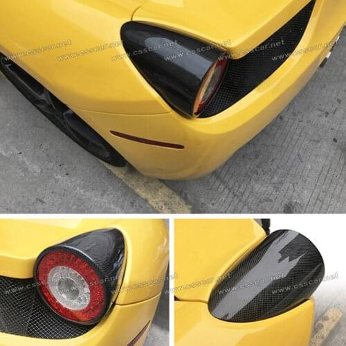 FOR FERRARI 458 OEM CARBON FIBER TAILLIGHT COVER TRIM TUNING PART FOR FERRARI458 CARBON REAR BRAKE LIGHT CAP RACING