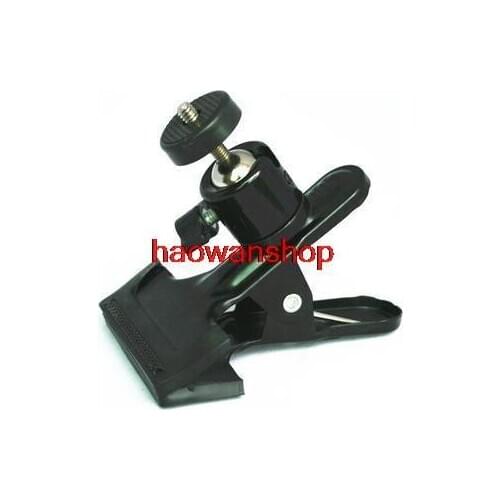 Flash light Clamp Mount Stand Tripod bracket Ball Head for Studio Camera Lighting
