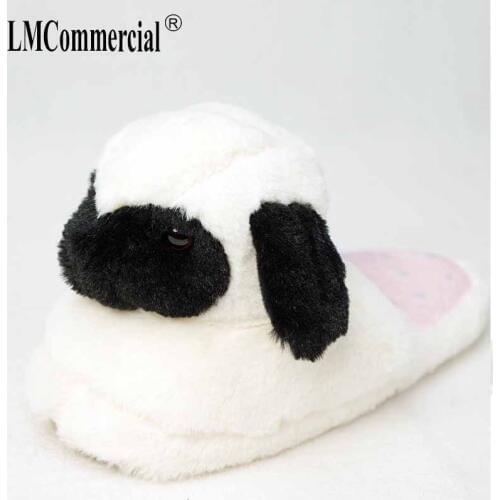 Winter new cute cartoon women slippers thickened warm indoor house adult girl ahoes fur slippers timber land shoes