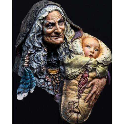 1/10 resin Avalon madam with baby bust action figure Boxeeq Garage Kits terminal person bornal militar modern model