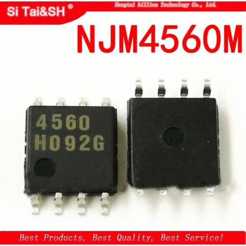 10PCS NJM4560M 4560 SOP-8 NJM4560 SOP 4560M 4560 SOP8 Dual Operational Amplifier original authentic