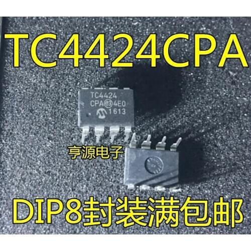10PCS TC4424 TC4424CPA TC4424EPA DIP8 MOSFETIC