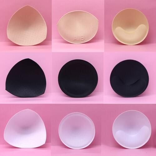 4piece 2pair Bra Pads Sponge Removeable Inserts Cup for Women Push Up Breast Enhancer Ladies Girls Bikini Swimsuit Accessories