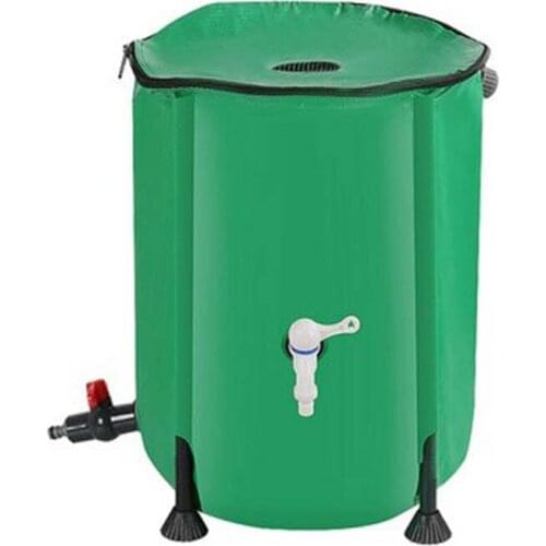 Big size Rain Barrel collapsible Rainwater Harvest water tank garden strong PVC foldable Collection Tank Container with Runoff