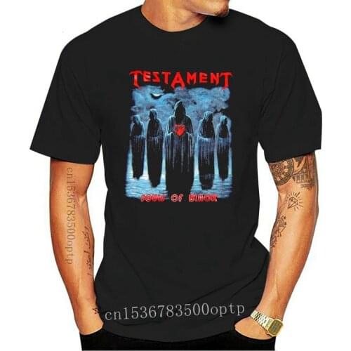 Testament - Souls of Black T-shirt Tee Shirt Hipster Harajuku Brand Clothing T Shirt Custom Made Good Quality Top Tee Plus Size