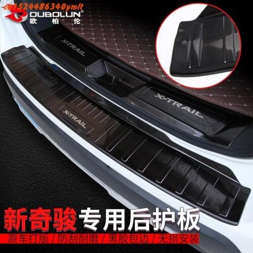 For Nissan X-trail X Trail T32 2017 2018 2019 High Quality Stainless Steel Rear Windowsill Panel,rear Bumper Protector Sill