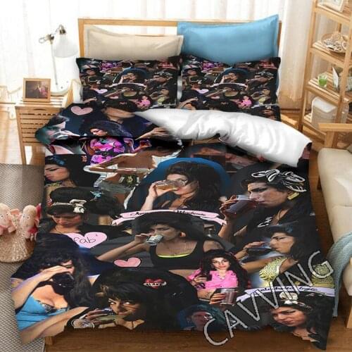 Amy Winehouse 3D Printed Bedding Set Duvet Covers & Pillow Cases Comforter Bedding Set Bed Linen( US Sizes/EU Sizes/AU Sizes)