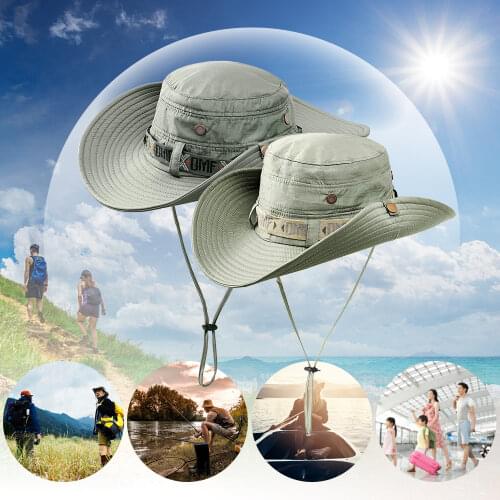 Summer Fishing Hat Man Women Wide Breathable Mesh Fishing Cap Beach Hats Sun Men Outdoors UV Protection Shade Hat
