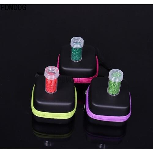 Mini 7 Bottles Diamond Painting Accessories Container Storage Bag Box Carry Case Diamond Embroidery Tools Jewellery Drug Box