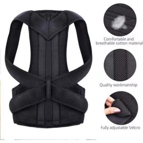 Back Support Posture Corrector Back Posture Brace Clavicle Stop Slouching and Hunching Adjustable Back Trainer Unisex Bone Care