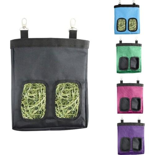 Pet Hay Bag Hanging Pouch Feeder Holder Feeding Dispenser Container For Rabbit Guinea Pig Small Aimals