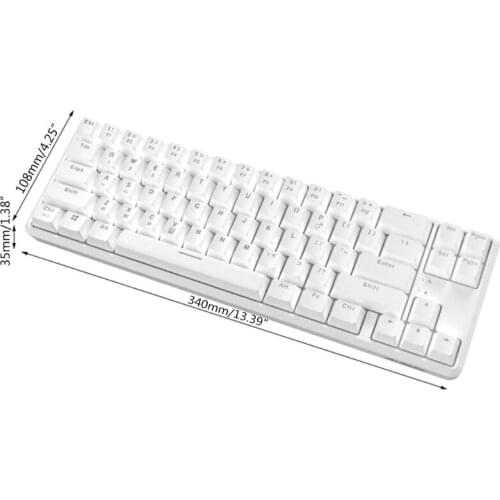 Wired Bluetooth 68 Keys with Anti-ghosting Design Mechanical Keyboard for Ajazz K680t Different Backlight Modes