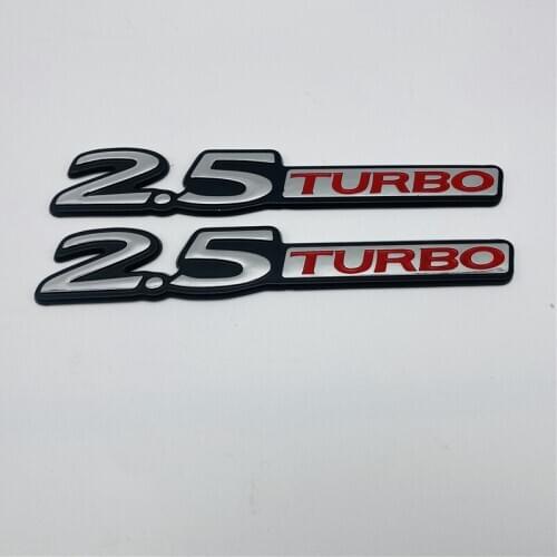 Drop Shipping For TOYOTA Hilux VIGO 2.5 TURBO Logo Badge Emblem Rear Trunk Side Fender Auto Stickers