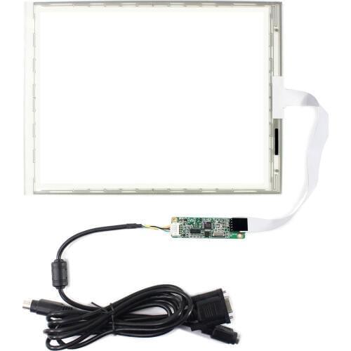 RS232 Type Controller 2.54mm Pitch 10.4inch 5 Wire Touch Panel 10.4inch 5 wire Touch Panel 249mmx186.5mm