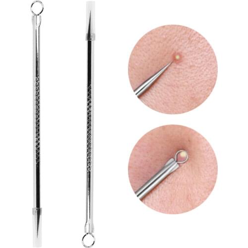Silver Blackhead Acne Needles Stainless Steel Blackhead Blemish Removal Pore Cleaner Face Beauty Tools Skin Care Acne Stick