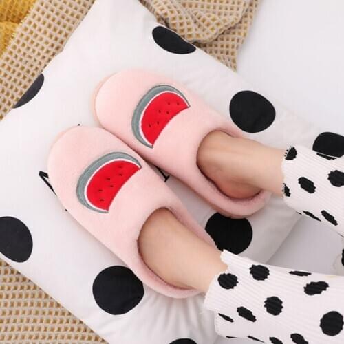 ZXWFOBEY Mens Women Non-slip On Garden Shoes Fur Lined Slides Indoor Warm Winter Water-proof Couple Slipper